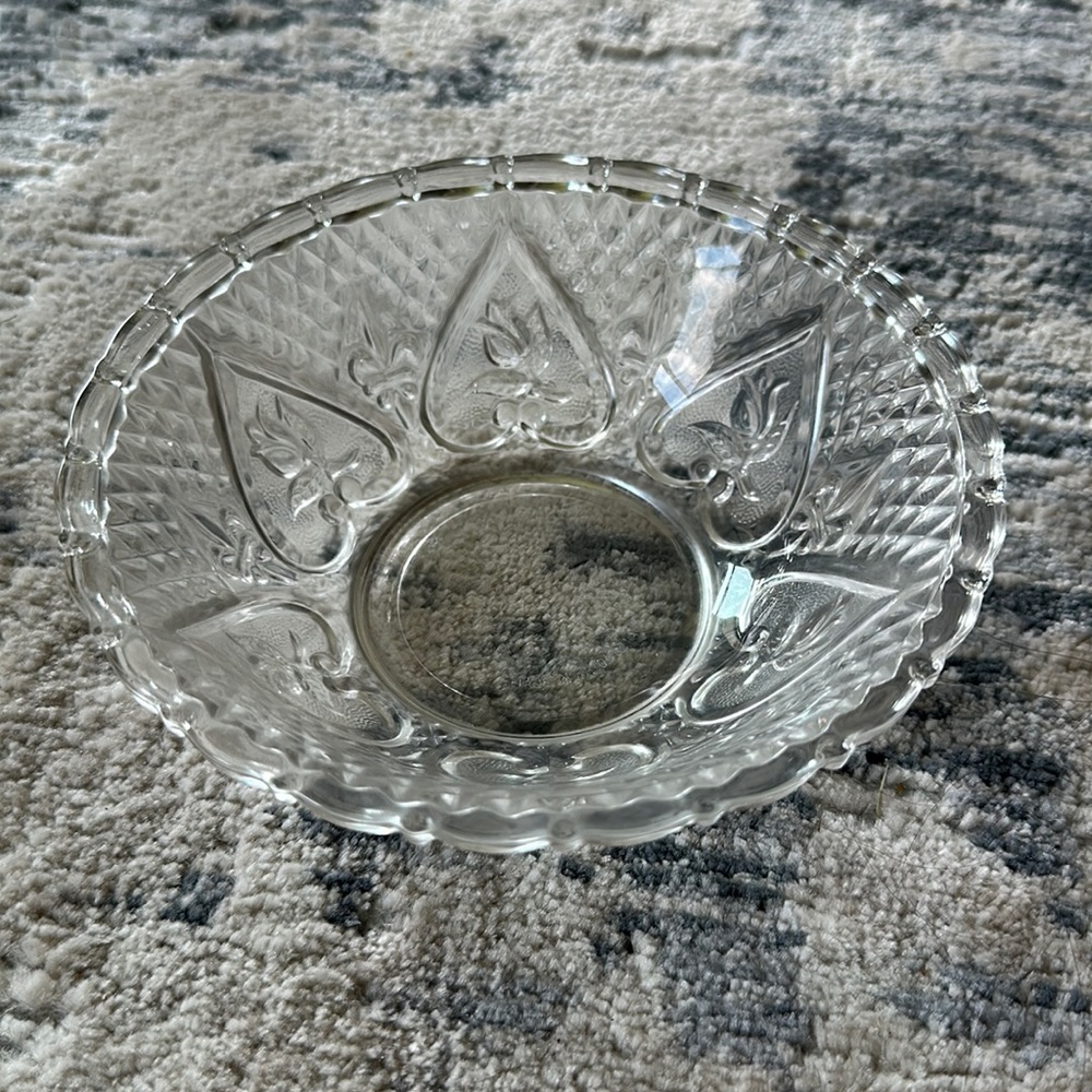 Crate & Barrel Small Glass Bowl